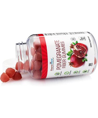 Pharmvista Pomegranate Fiber Gummies 100mg - Gluten-Free Vegan Supplement | Rich in Dietary Fiber - 90 Gummies - Buy Online on GoSupps.com