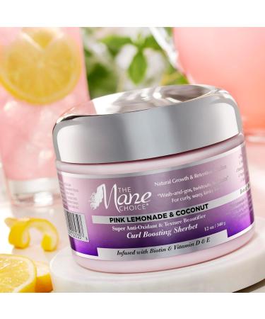 Mane Choice Pink Lemonade Curl Boosting Sherbet 12 oz - Super Anti-Oxidant Hair Care for All Hair Types - International Shipping - Buy Online on GoSupps.com