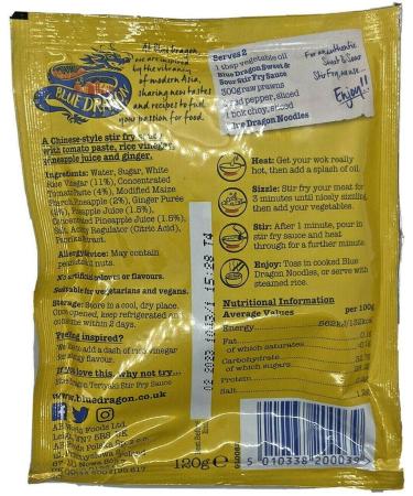 Blue Dragon Sweet & Sour Stir Fry Sauce 6x120g | Authentic Asian Flavors - Buy Online on GoSupps.com
