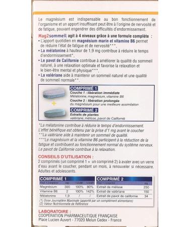 Mag 2 Sleep Pack 1 Month New Formula Difficulties with Sleeping Nervousness Fatigue Pack of 2 (15 comp LP + 15 Comp. Plants) - Buy Online on GoSupps.com