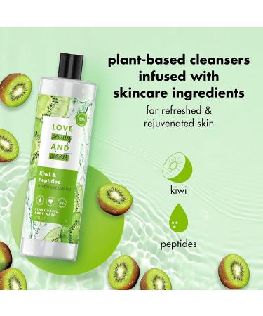 Love Beauty and Planet Kiwi Peptides Body Wash - Plant-Based 100% Biodegradable Refresh & Rejuvenate Skin 20 fl oz - Buy Online on GoSupps.com