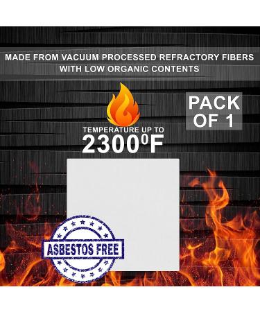 Ceramic Fiber Insulation Board 2300F - 1x12x12 - Thermal Insulation for Stoves, Fireplaces, Furnaces, Kilns, Pizza Ovens | Simond Store - Buy Online on GoSupps.com