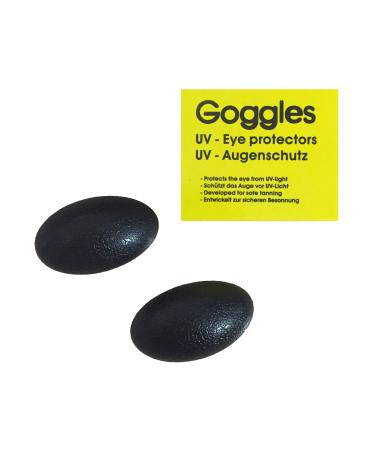 Art of Sun Goggles Solarium Goggles Protective Goggles UV Glasses Solarium Protective Goggles Black - By Beauty & Legwear Store - Buy Online on GoSupps.com