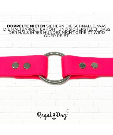 Regal Dog Products Waterproof Halfband Collar for Small Medium & Large Dogs - Pink - Perfect for Puppies & Adult Dogs - Buy Online on GoSupps.com