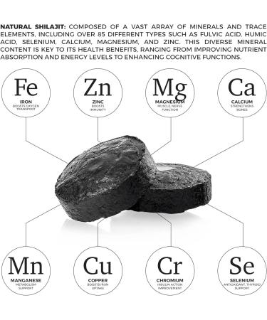 Natural Shilajit Tablets 120 Dry Drops 100% Pure Shilajit for Men & Women with Fulvic Acid & 85+ Trace Minerals for Peak Physical & Mental Performance Immune Health & Detox (4 Month Supply) - Buy Online on GoSupps.com