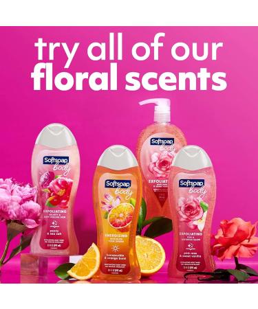 Softsoap Honeysuckle & Orange Burst Body Wash 20oz 4 Pack - Sweet Honeysuckle & Orange Scent - 80oz Total - Buy Online on GoSupps.com