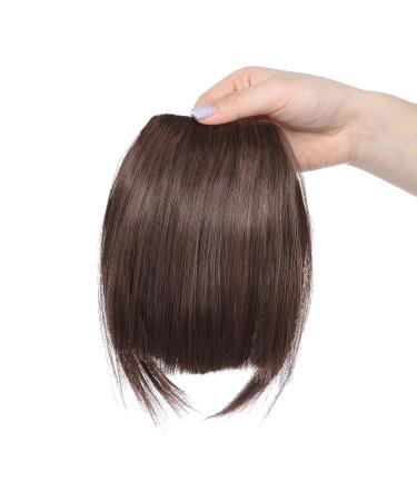 Shop Sego Pony Hair Clip-In Bangs Extensions - Natural Black & Light Brown Fringe | Premium One Piece Hair Extensions for Effortless Style - Buy Online on GoSupps.com