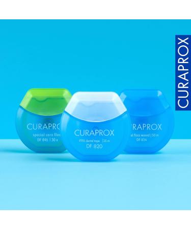Curaprox Dental Tape DF 820 PTFE - Tear-Resistant Coated Tape for Narrow Gaps 35m Pack | International Shipping - Buy Online on GoSupps.com