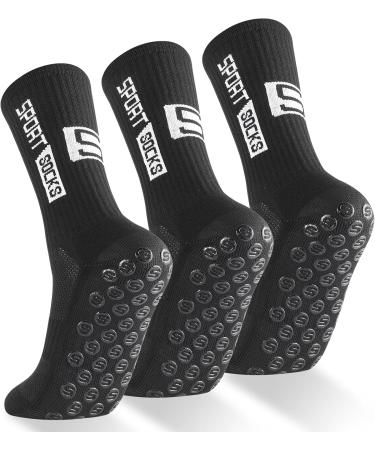 Buy Utensilsto 3 Pairs Anti-Slide Grip Football Socks - Slipproof Sports Socks for Men (Sizes 39-46) | Perfect for Football Basketball & Running - Buy Online on GoSupps.com
