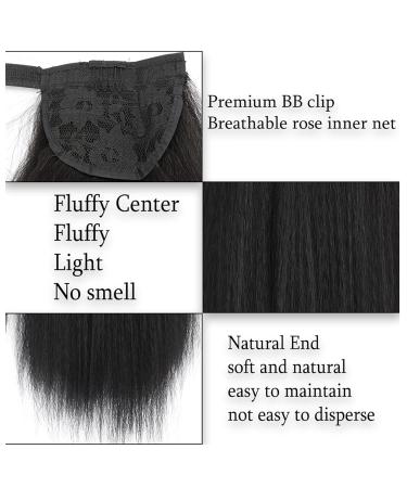 Long Yaki Straight Ponytail for Women - 24-Inch Synthetic Clip-In Hairpiece | International Shipping Available - Buy Online on GoSupps.com