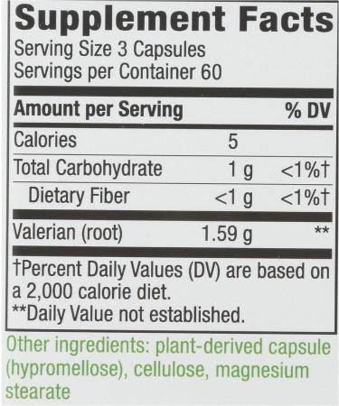 Nature's Way Valerian Root Capsules 180 ct - Sleep Aid Supplement - Buy Online on GoSupps.com