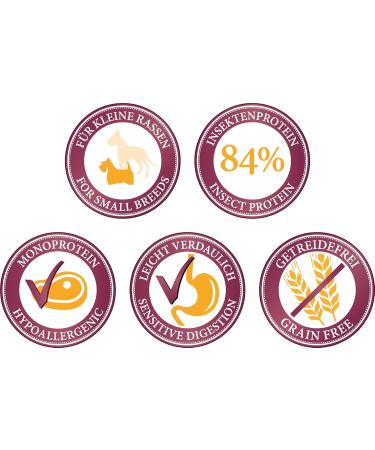 Landgut-Schmaus Mini - 2.5 kg. Hypoallergenic grain-free dog food based on insect protein from Bellfor. Ideal for small breeds. - Buy Online on GoSupps.com