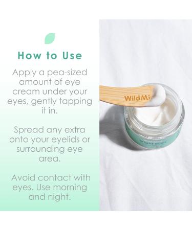 WildMint Bright Eyes Cream with Hyaluronic Acid | Brightening & Firming Eye Cream for Sensitive Dry Mature Skin | Reduces Dark Circles & Puffiness | UK Made Vegan & Cruelty-Free Skincare | 30ml - Buy Online on GoSupps.com