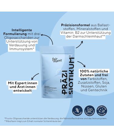Buy FAIRMENT precisiotikum - Premium Fiber Complex | Additive-Free Lactose & Gluten-Free | 3x150g Pack | 90 Days Supply | International Shipping Available - Buy Online on GoSupps.com