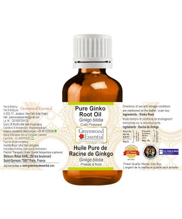 Pure Ginkgo Root Oil - Natural Therapeutic Cold Pressed (Pack of 2 100ml) | Enhance Wellness & Boost Circulation - International Shipping - Buy Online on GoSupps.com
