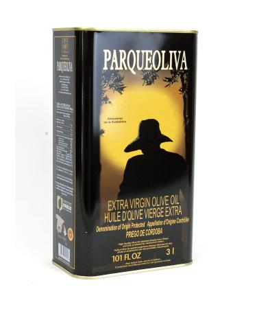 PARQUEOLIVA - Spanish Extra Virgin Olive Oil (Picuda and Hojiblanca Varieties) - Can 3 litres