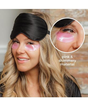 Pink Reusable Under Eye Patches | Eco-Friendly Silicone Wrinkle Patches with Tin Case | Reduce Puffy Eyes & Dark Circles - Buy Online on GoSupps.com
