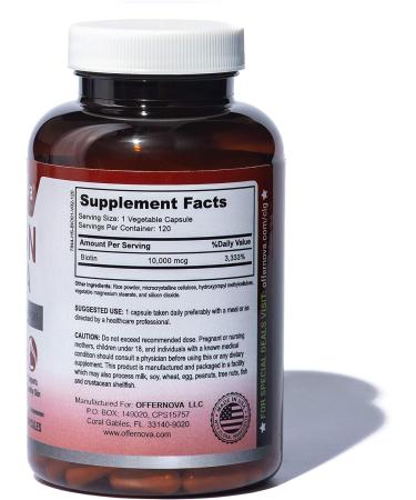 Biotin Ultra - Pastillas con Biotina para Cabello y Barba - Fortalece Pelo, Piel y U as - 120 Tabletas - Buy Online on GoSupps.com