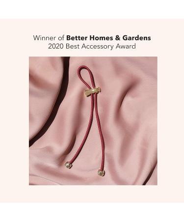 Pulleez Plus Sliding Ponytail Holder - Set of 4 Acrylic Charms - Brown & Black Elastic Hair Ties - Buy Online on GoSupps.com