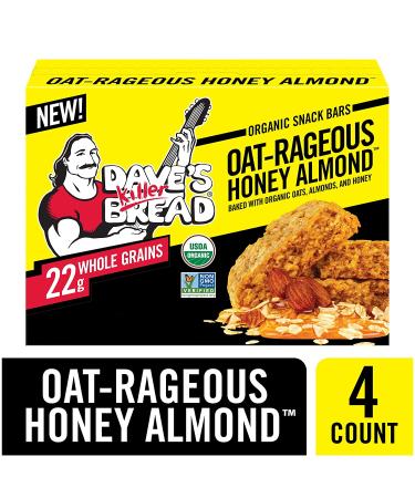Dave's Killer Bread Organic Snack Bars - Oatrageous Honey Almond - Buy Online on GoSupps.com
