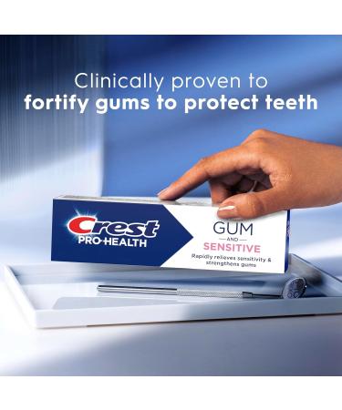 Crest Sensitive and Gum Toothpaste 4.8 oz (3 Pack) Relieves Sensitivity Strengthens Gums Anticavity Clinically Proven Antibacterial Toothpaste - Buy Online on GoSupps.com