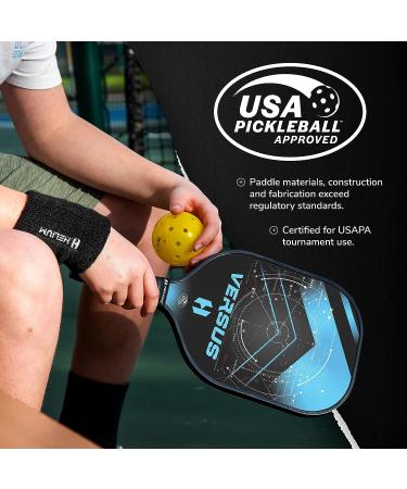 Helium Pickleball Paddles Set of 4 - USAPA Certified Graphite Fiberglass Surface - Lightweight Honeycomb Core - Buy Online on GoSupps.com