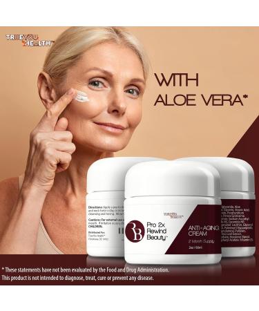 Pro 2x Rewind Beauty Anti-Aging Cream - 2 Month Supply | Reduce Wrinkles Lift & Firm with Collagen Vitamin A & C - Day & Night Formula - Buy Online on GoSupps.com