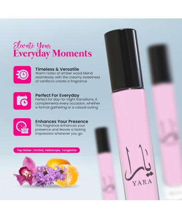 EQUIVALENCE YARA for Women Eau de Parfum Spray Amber Vanilla Edition Travel Size pack 2 Bottles 10ml - LARGE BOTTLE NOT INCLUDED - Buy Online on GoSupps.com