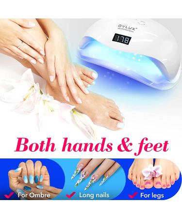 OVLUX 178W Professional UV LED Nail Lamp for Gel Polish - Nail Dryer with 42 LEDs and 4 Timer Settings - Buy Online on GoSupps.com