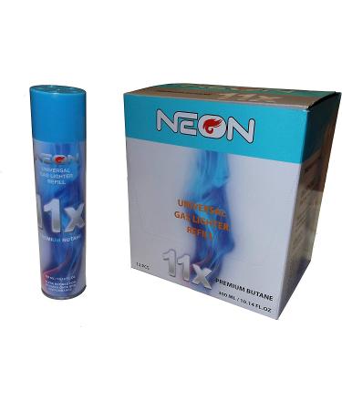 Neon 11x Ultra Refined Butane Fuel Lighter Refill Gas (Blue) - 12 Pack - Buy Online on GoSupps.com