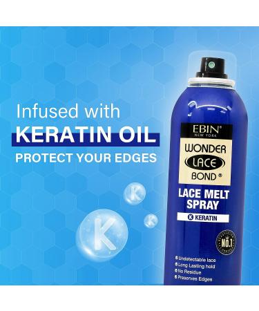 EBIN NEW YORK Wonder Lace Melt Aerosol Spray 2.7oz - Long Lasting Hold, No Residue, Keratin + Biotin Infused - Edge & Lace Preservation - Buy Online on GoSupps.com
