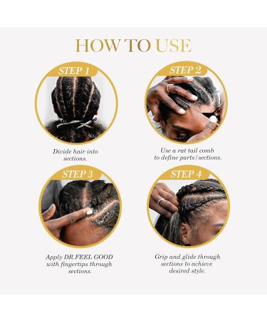 Braid Formula Dr. Feel Good Super Hold 11oz | Menthol Cooling Smoothing Gel for Braids Locks & Twists - Long Lasting High Shine No Residue - Buy Online on GoSupps.com