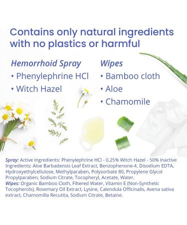 Dr. Butler's Natural Wipes & Hemorrhoid Spray Bundle: Itch Relief & Swelling Treatment - Buy Online on GoSupps.com