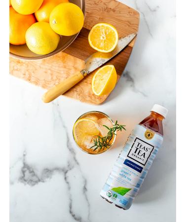 Organic Unsweetened Green & White Tea - 12 Pack, 0 Calories, Sugar Free - 16.9 Oz Bottles - Buy Online on GoSupps.com