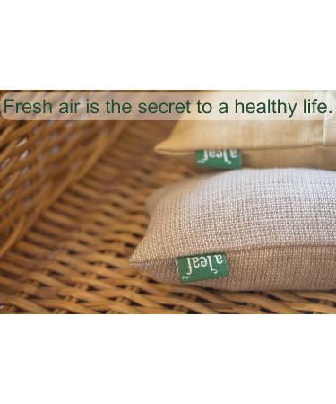 Naturally Dyed Canada-Made Bamboo Charcoal Air Purifying Bags - Set of 3 Large & 4 Small | Scent & Chemical-Free Odor Absorber - Buy Online on GoSupps.com