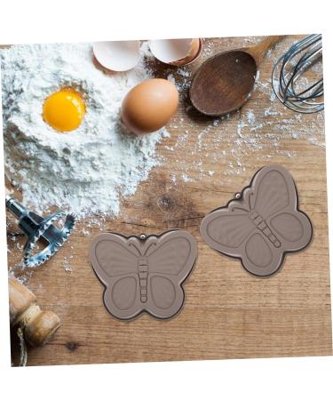 OUNONA 6 Pcs Butterfly Cake Mold Ice Cream Decor Non- Stick Mold Birthday Cake Pan Christmas Fondant Ice Cubes Chocolate Bakeware Novelty Cake Molds Soap Making Tools Household Silica Gel 17.6X14.8CMx3pcs - Buy Online on GoSupps.com