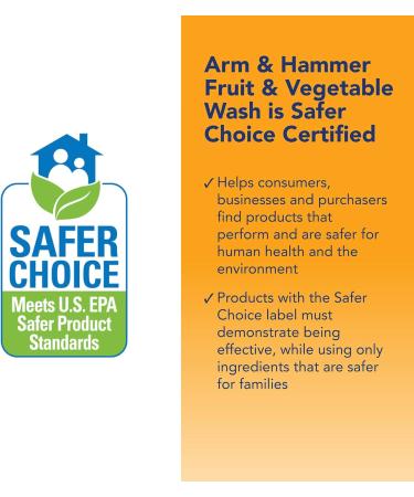 Arm & Hammer Fruit & Vegetable Wash - Unscented Produce Cleaner 3-Pack of 16 oz Bottles - International Shipping Available - Buy Online on GoSupps.com