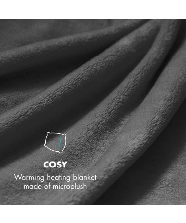 Klarstein XL Heating Blanket 120W - Energy-Saving Washable & Auto Switch-Off | 180x130 cm Black - Perfect for Bed Sofa & Camping - Buy Online on GoSupps.com