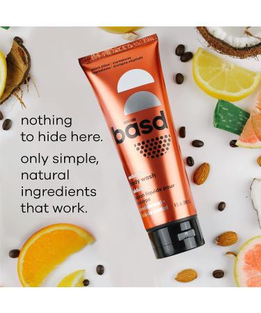 basd Natural Body Wash - Seductive Sandalwood | Organic, Vegan, Hypoallergenic Formula - 8oz Tube - Buy Online on GoSupps.com