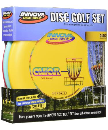 Innova Disc Golf Set  Driver, Mid-Range & Putter, Comfortable DX Plastic, Colors May Vary (3 Pack)