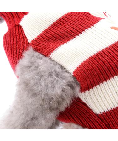 Buy Hrttsy Christmas Dog Sweater | Cozy Winter Pullover for Small to Large Dogs | Red & White Moose Design - Buy Online on GoSupps.com