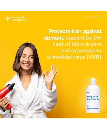 Healpsorin Healthy Hair Psoriasis Conditioner - Camellia Oil, Arginine, Coconut Oil & Vitamin B5 - Relieves Dandruff & Seborrheic Dermatitis - Flake-Free Hair - Buy Online on GoSupps.com