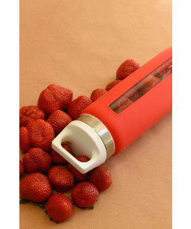 Buy SIGG DREAM 0.65L Glass Drinking Bottle - Pollutant-Free Heat-Resistant with Silicone Cover - Scarlet | International Shipping Available - Buy Online on GoSupps.com