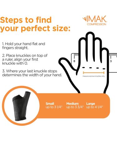 IMAK Brownmed Compression Arthritis Thumb Sleeve - Comfortable Support for Arthritis & Carpal Tunnel Relief - Small Size Glove - Buy Online on GoSupps.com