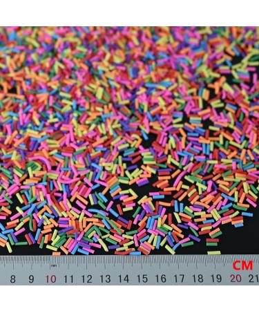 LIKETURE Non-Edible Polymer Clay Fake Sprinkles - 110g Craft Decoration Faux Sprinkle Filler for Resin & Slime (Mixed Color - Buy Online on GoSupps.com