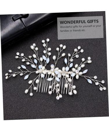 FRCOLOR 1pc hair comb Crystal Side Comb Wedding Hair Clips Wedding Headwear Jewelry Hair Styling Accessory Women Jewelry bridal headpieces for wedding diamond Miss Accessories manual alloy - Buy Online on GoSupps.com