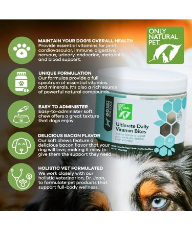 Only Natural Pet Ultimate Daily Vitamins - Bacon - 7.4 Oz. - Buy Online on GoSupps.com