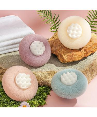 Deep Cleaning Massage Base Scrubber with Suction Cup | Ergonomic Foam Shower Scrubber for Adults - Comfort & Efficiency - Buy Online on GoSupps.com