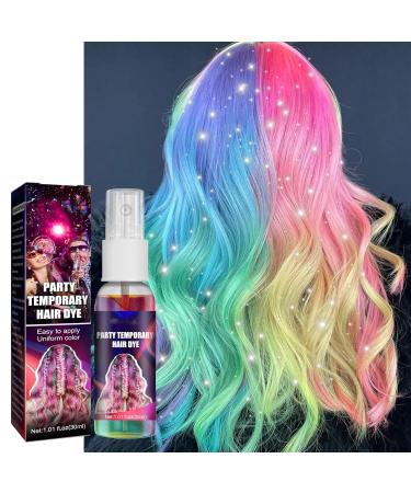 Hairdressing Spray Disposable Party Glitter Hair Color Hair Quick and Easy Color No Damage - Buy Online on GoSupps.com