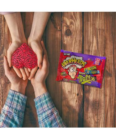 Warheads Sour Taffy Chewy Candies - Assorted Fruit Flavors - 3.59 oz - Ideal for Birthdays, Gender Reveals & Parties - Buy Online on GoSupps.com